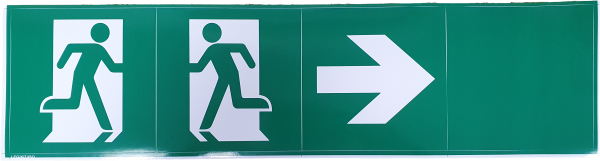 Noodverlichting Pictogram zelfklevende kit - ISO - voor Beam 0463-0464-0465-0466 - Beam 0467.ISO