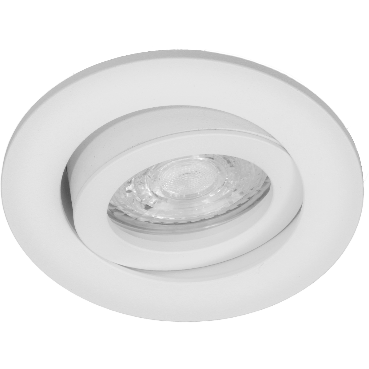 Inbouwspot rond WIT GU10  Ø83mm richtbaar bladveren - BEAM 0706W