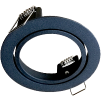 Richtbare rond inbouwspot met springveren ZWART - Beam 1247B