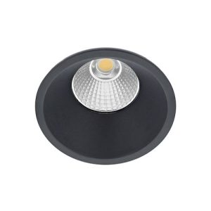 Ronde vaste inbouwspot voor buitenverlichting 9W 3000K ANTRACIET - INDIGO AL3012 RD