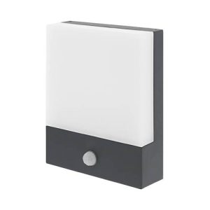 Wandarmatuur voor buitenverlichting met sensor LED 6W 3000K ANTRACIET - INDIGO LUXI 45 SENSOR