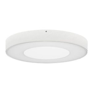 Wand- of plafondarmatuur rond voor buitenverlichting met  30W MAT WIT - INDIGO ASPI 1 SENSOR PLUS