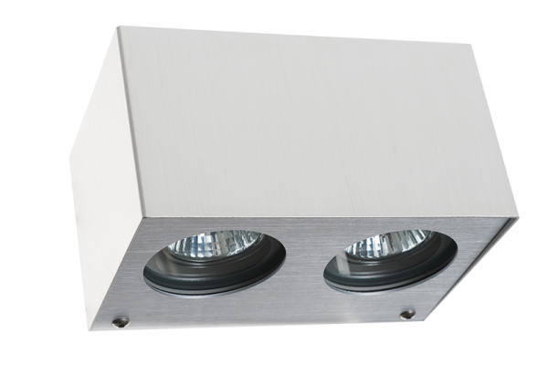 Outdoor opbouw wand Aluminium Down 2xGU10 - VDGE E1620Y