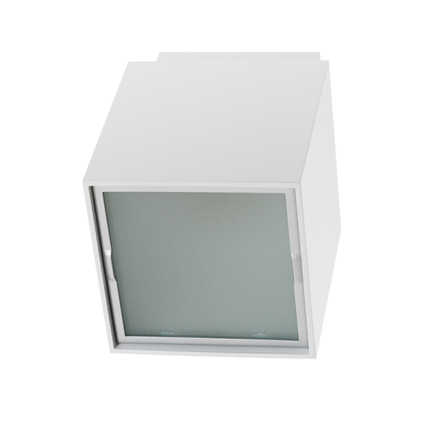 Plafond opbouw vierkant Wit 80x80mm 1xG9 - VDGE C1065W