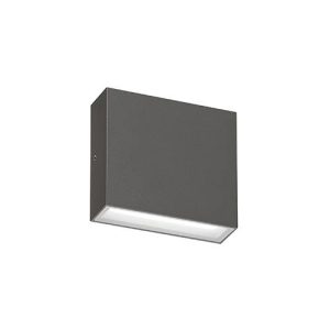 Wandarmatuur voor buitenverlichting 7W 3000K 870Lm IP67 MAT GRIJS - INDIGO BRIKPRO 1