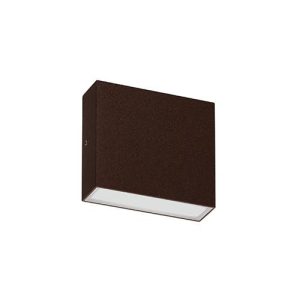 Wandarmatuur voor buitenverlichting 2x7W 3000K 2x870Lm IP67 CORTEN STAAL - INDIGO BRIKPRO 2