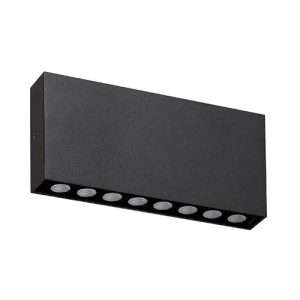 Wandarmatuur voor buitenverlichting 2x14W 3000K 2x1300Lm IP67 ANTRACIET - INDIGO BRIKPRO 2 A