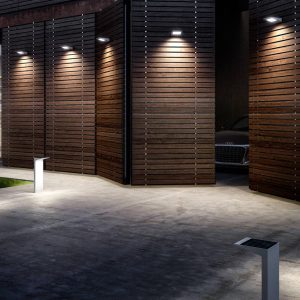 Vierkant verlichtingsarmatuur met zonnecellen voor buiten LED 2W 3000K ANTRACIET - INDIGO RAMA W