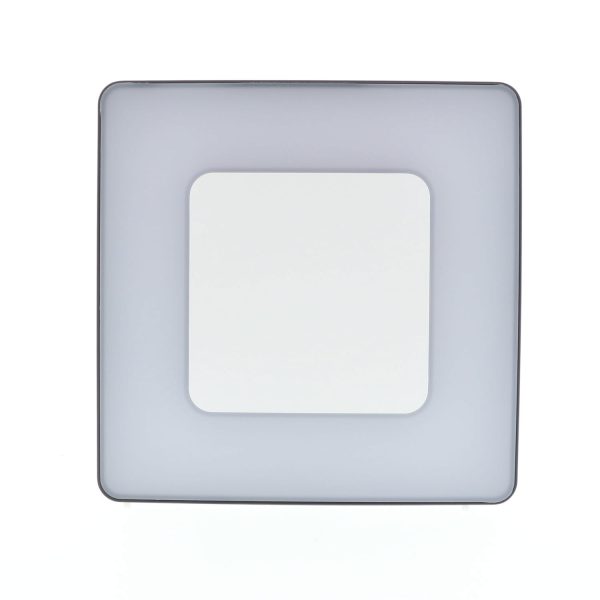 Wand- of plafondarmatuur vierkant voor buitenverlichting met  30W ANTRACIET - INDIGO ASPI 2 SENSOR PLUS - Afbeelding 2