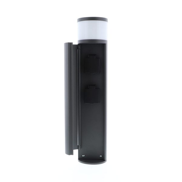 Rond armatuur voor buitenverlichting 4W 4000K met 2 stopcontacten ANTRACIET - INDIGO AVI 1 - Afbeelding 2