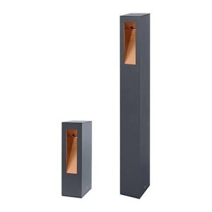 Rechthoekig armatuur voor buitenverlichting 7W 3000K ANTRACIET-GOUD - INDIGO AMONT