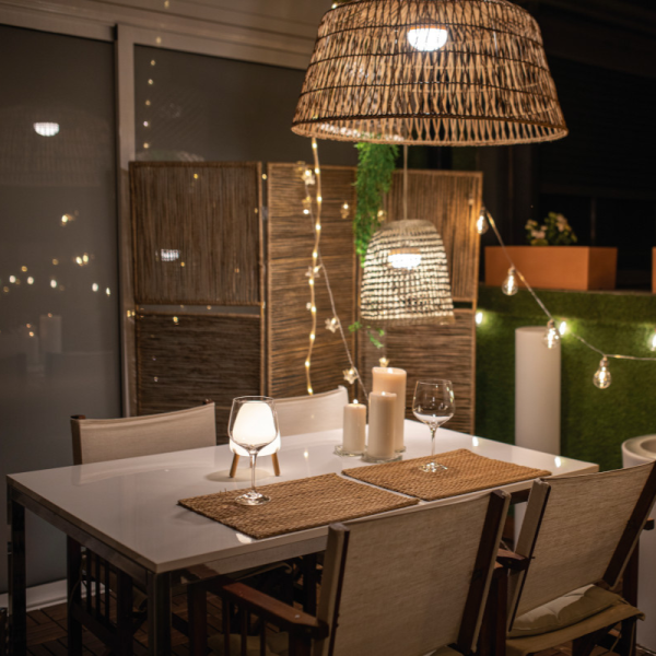 Hanglamp van Natuurlijke vezels E27 Ø49cm - New Garden Amalfi 50 Kabel