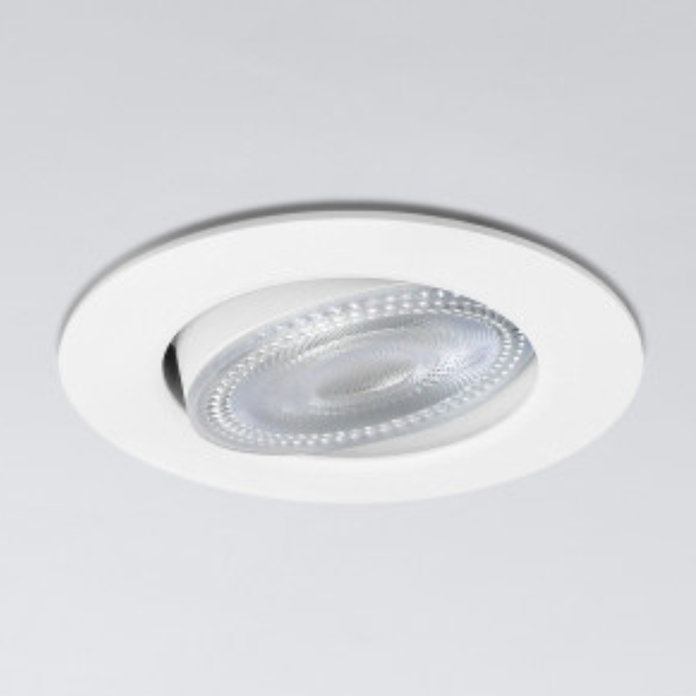 COMPACTE ECO LED INBOUWSPOT KANTELBAAR WIT IP44 5.5W DIMBAAR 3000/4000/6500K - INTEGRAL LED ILDL68G006 - Afbeelding 3