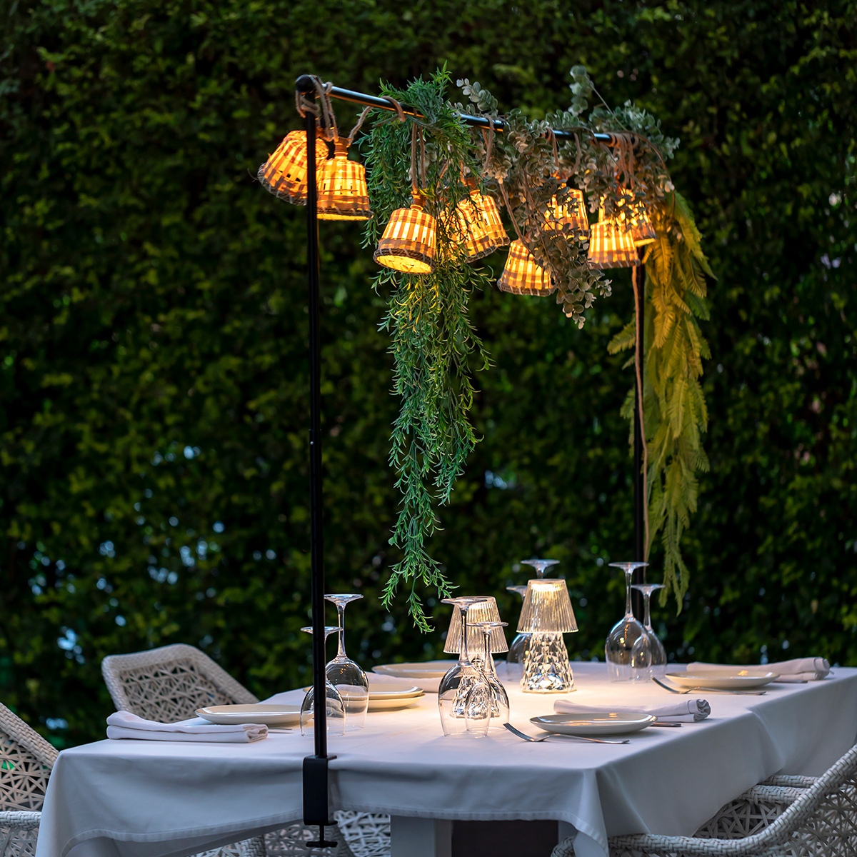 Led slinger Uitschuifbaar tafelframe - New Garden Garland lift