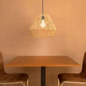 Hanglamp van Natuurlijke vezels E27 Ø40cm - New Garden Sisine 30 Hang Kabel