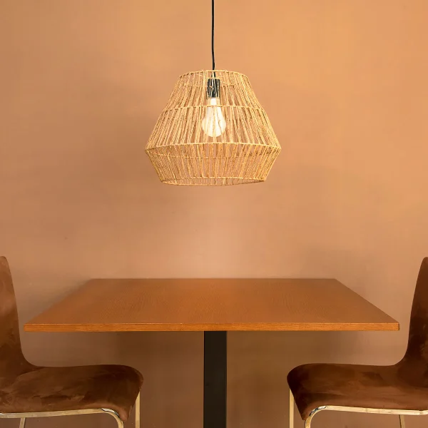 Hanglamp van Natuurlijke vezels E27 Ø40cm - New Garden Sisine 30 Hang Kabel
