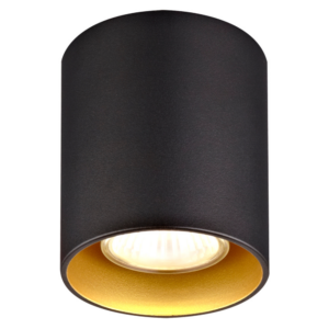 Plafondlamp rond GU10 Zwart / Goud - FANTASIA BABAR R