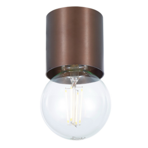 Plafondlamp E27 Ø80 Geborsteld Brons - FANTASIA BABU 80