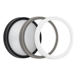 Wandlamp LED 8W IP65 rond Zwart / Grijs / Wit - FANTASIA MILO R