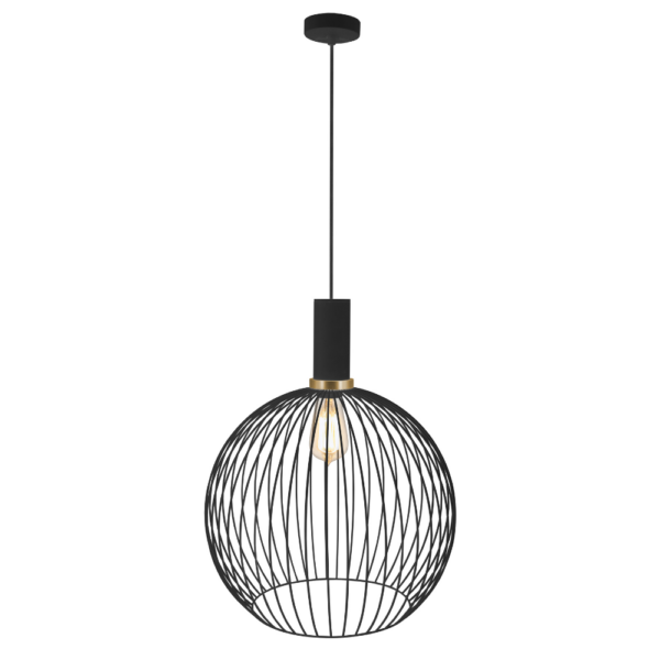 Pendel E27 Ø350mm Zwart / Goud - FANTASIA OONAH 35