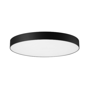 LED opbouw plafond / Pendel rond 80cm 80W 3000K Zwart - Beam 0736B
