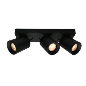 Opbouw plafond 3-voudig ZWART Richtbaar - 3xGU10 - IP20 - Beam 0752B
