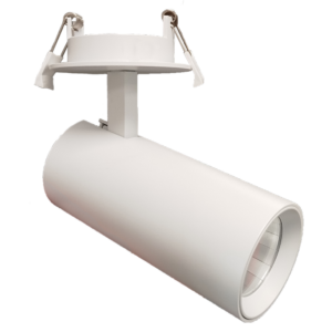 Half inbouwspot rond WIT Richtbaar - Multipower 8-15W 3000K 36° Dimbaar - Beam 0115W